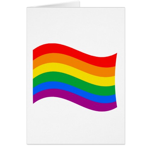 Traditional LGBTQ Pride Flag Wavy