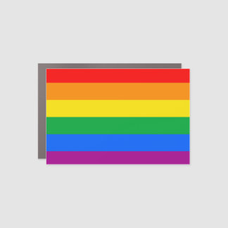 Traditional LGBTQIA+ Pride Flag Car Magnet