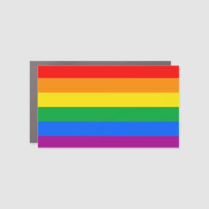 Traditional LGBTQIA+ Pride Flag Car Magnet