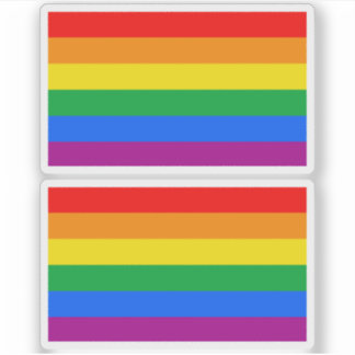 Traditional LGBTQIA+ Pride Flag Sticker