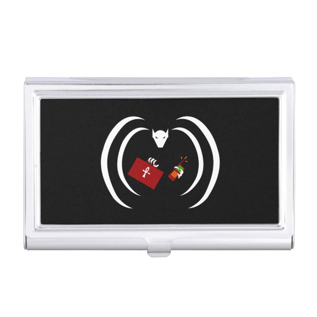 Traditional Logo on Business Card Holder (Front)