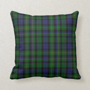 Traditional MacBride Clan Tartan Plaid Throw Pillow
