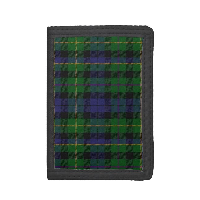 Traditional Macbride Tartan Plaid Wallet (Front Vertical)