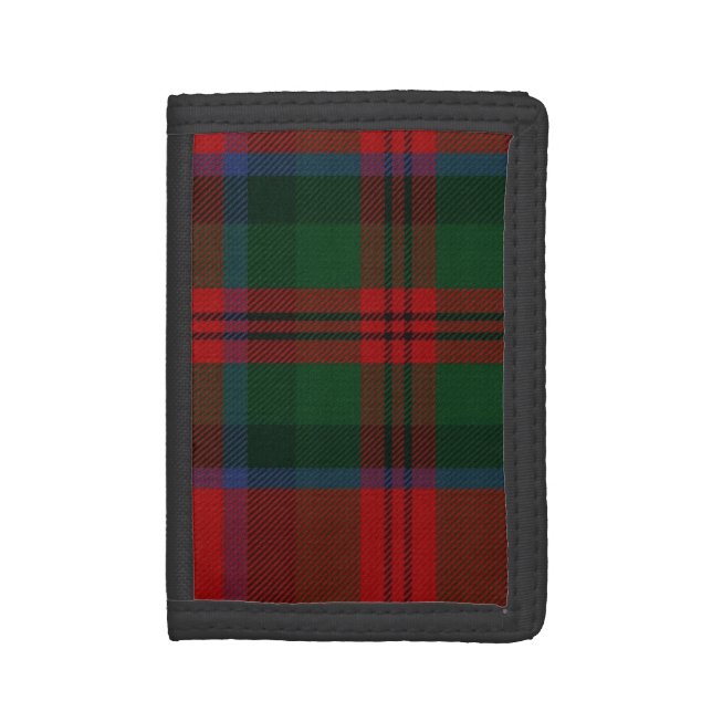 Traditional MacDuff Tartan Plaid Trifold Wallet (Front Vertical)