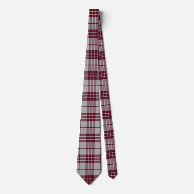 Traditional MacGregor Dress Tartan Plaid Tie (Front)