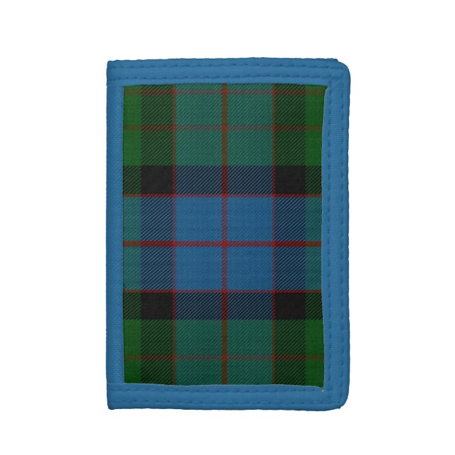 Traditional MacWilliam Tartan Plaid Trifold Wallet (Front Vertical)