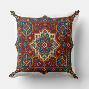 Traditional Mahipar Cultural Geometric Throw Pillow