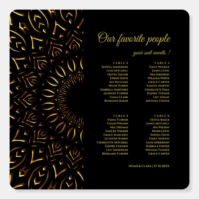 Traditional mandala classic elegant luxury seat ch foam board (Front)