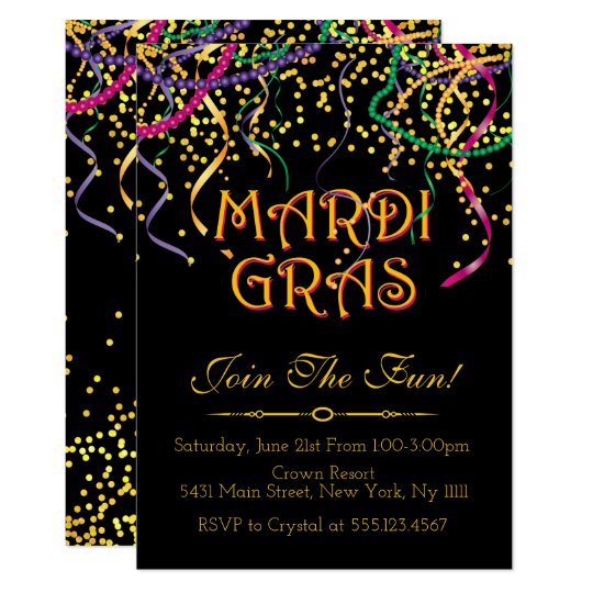 Mardi Gras Invitations 6