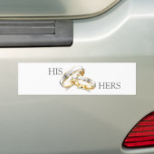 Traditional Marriage Bumper Sticker (On Car)