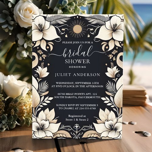 Traditional Marriage Vow Renewal Bridal Shower Invitation