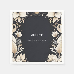 Traditional Marriage Vow Renewal Bridal Shower Napkins