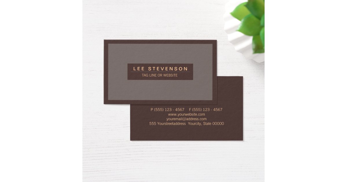 Traditional Masculine Professional Business Card 2804