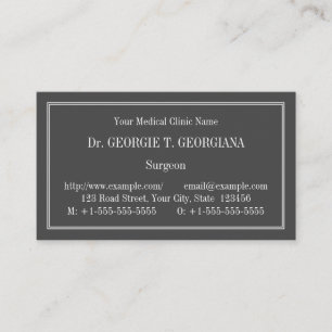 Traditional Medical Specialist Business Card