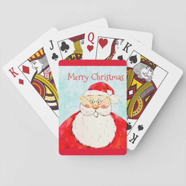 Traditional Merry Christmas Bicycle Playing Cards Zazzle