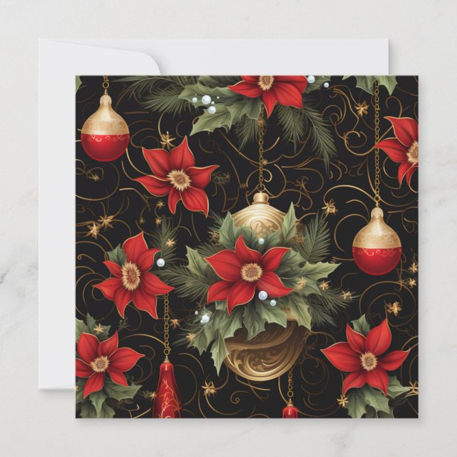 Traditional Merry Christmas Card (Front)