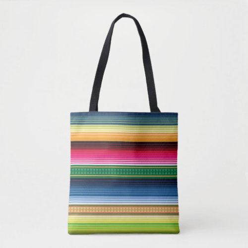 Traditional Mexican Blanket Serape Tote Bag