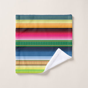 Traditional Mexican Blanket Serape Wash Cloth