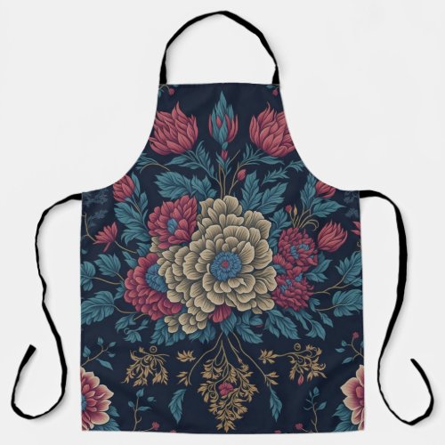 Traditional Mexican Embroidery Pattern Apron