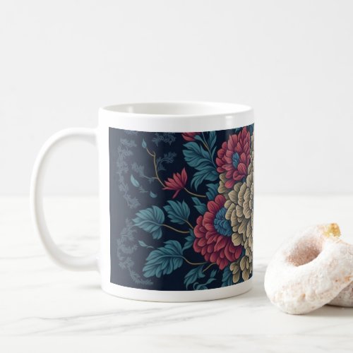 Traditional Mexican Embroidery Pattern Coffee Mug