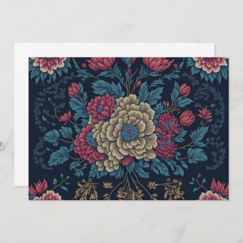 Traditional Mexican Embroidery Pattern Invitation