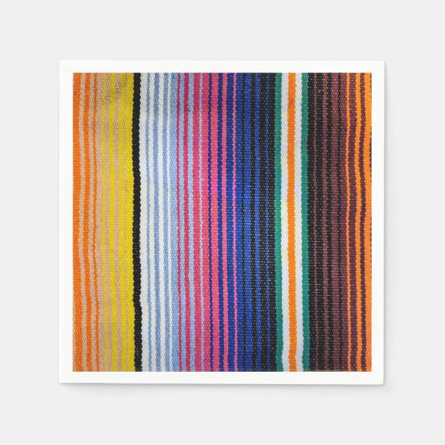 Traditional Mexican Fiesta Design Napkins (Front)