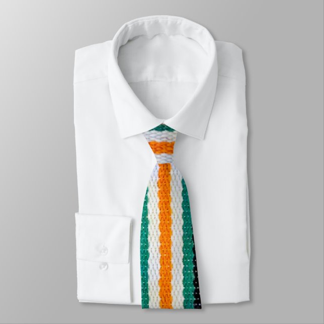 Traditional Mexican Fiesta Design Neck Tie (Tied)