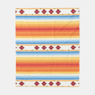 Traditional Mexican Serape Blanket