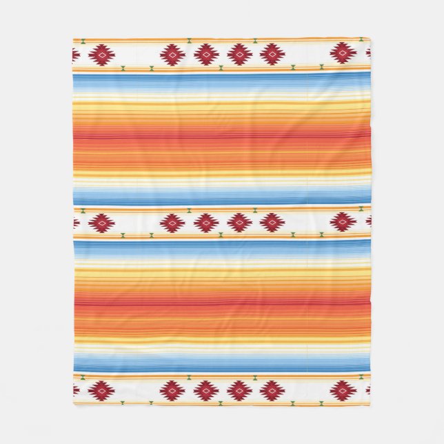 Traditional Mexican Serape Blanket (Front)