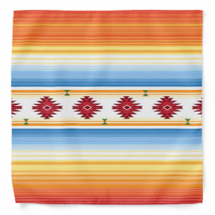 Traditional Mexican Serape Blanket Pattern Bandana
