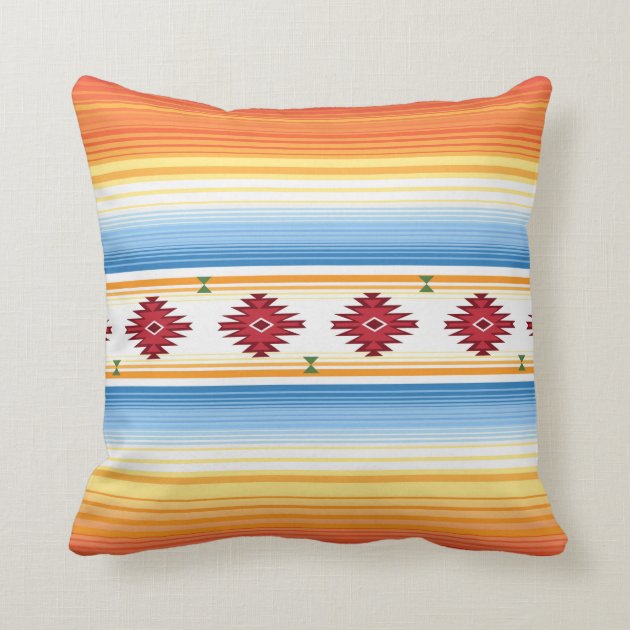 mexican blanket throw pillows