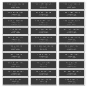 Traditional Monogram Black Crest Classic Wedding Sticker