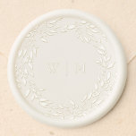 traditional Monogram Crest Classic Elegant Wedding Wax Seal Sticker<br><div class="desc">traditional Monogram Crest Classic Elegant Wedding _____________________________ ***this design is part of a collection*** Experience the charm of timeless elegance with my formal Traditional Monogram Wreath Classic and Elegant Wedding Collection. This collection features personalized monogrammed designs with an intricately woven wreath and frame, encapsulating the essence of a classic, memorable...</div>