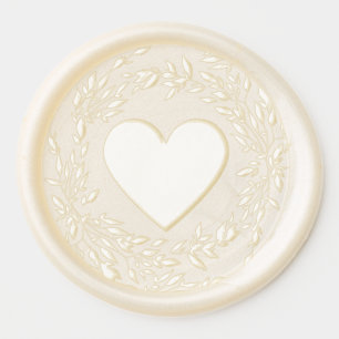traditional Monogram Crest Classic Elegant Wedding Wax Seal Sticker