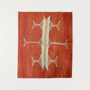 Traditional Moroccan Berber Symbol, old art Tapestry