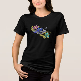 Traditional Moroccan Fassi Embroidery | Elegant Mo Tri-Blend Shirt