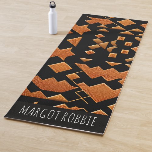 Traditional Moroccan Texture Math Geometric Patter Yoga Mat