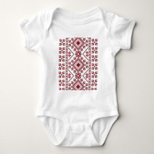 Traditional Motif Romanian Traditional Motif  T_S Baby Bodysuit