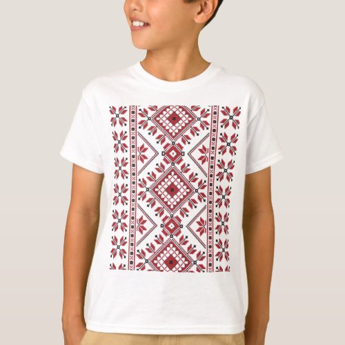 Traditional Motif Romanian Traditional Motif  T_S T_Shirt