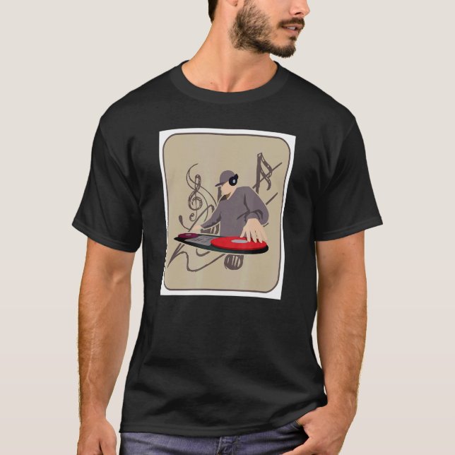 Traditional Music Party Mexican Lottery El Dj Bing T-Shirt (Front)