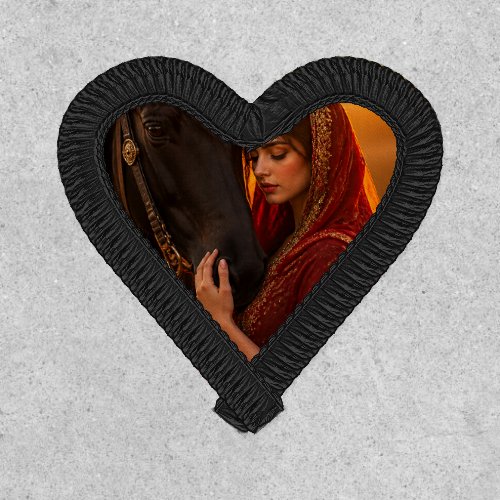 Traditional Mystic Love Woman and Horse Canvas Art Patch