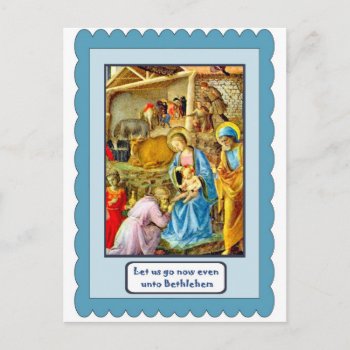 Traditional Nativity Postcard by allchristian at Zazzle