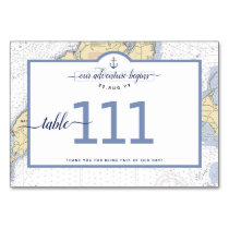 Traditional Nautical Martha's Vineyard | 100s Table Number