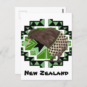 Traditional New Zealand National Bird- Kiwi Bird Postcard