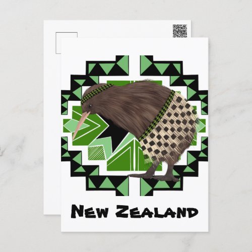 Traditional New Zealand National Bird_ Kiwi Bird Postcard