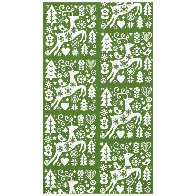 Traditional Nordic Christmas Decor Tablecloth (Front)