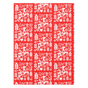 Traditional Nordic Christmas Decor Tablecloth