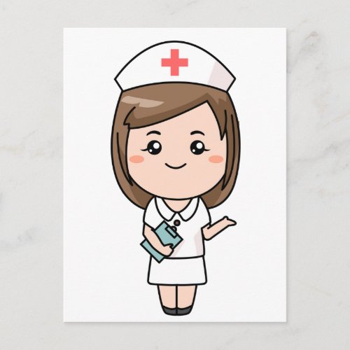 Traditional Nurse Postcard