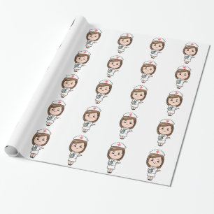 Traditional Nurse Wrapping Paper