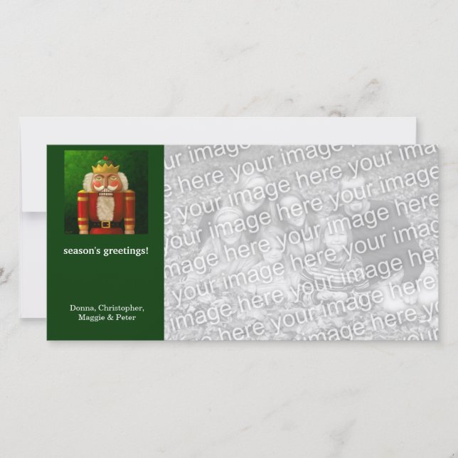 Traditional Nutcracker Holiday Card (Front)